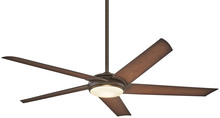 Minka-Aire F617L-ORB/AB - 60" Raptor - Bronze & Antique Brass with Tobacco Blades