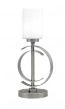 Toltec Company 56-GP-310 - Accent Lamp, Graphite Finish, 4" White Muslin Glass