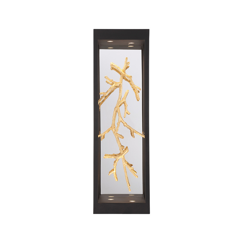 Aerie 3K-LED Sconce in Black and Gold