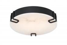 Eurofase 48958-028 - 16" 3K-LED NOGA Flush Mount - Black & Alabaster