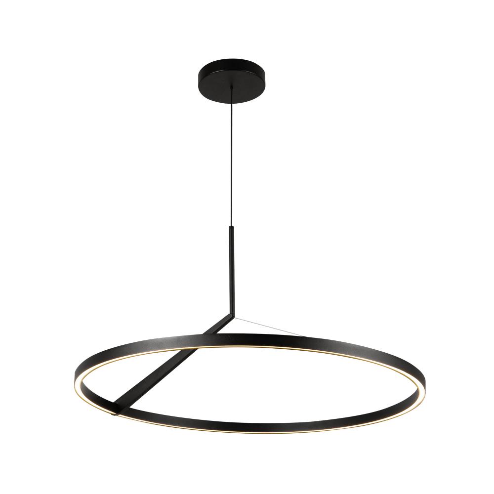 31" CCT-LED Roda Pendant - Black