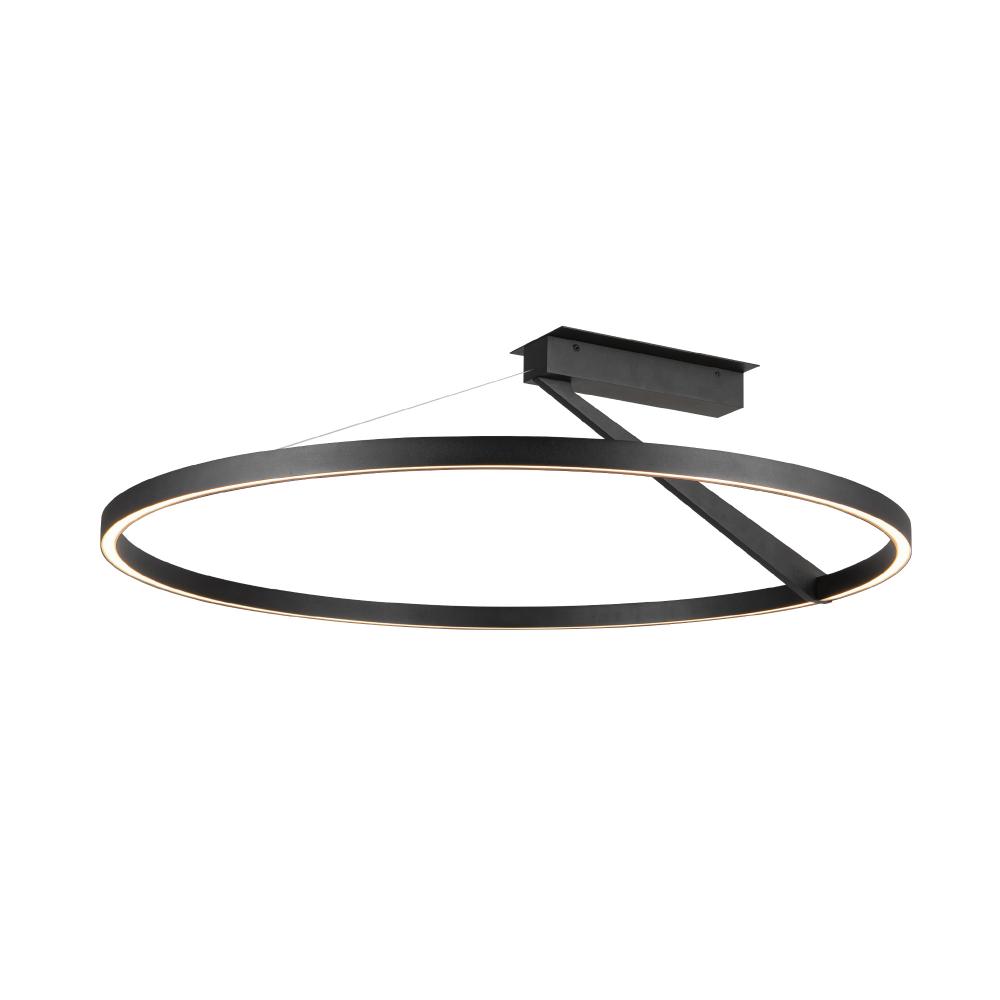 31" CCT-LED Roda Semi-Flush Mount - Black