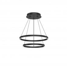Kuzco Lighting Inc CH87224-BK - 24" 3K-LED Cerchio Chandelier - Black
