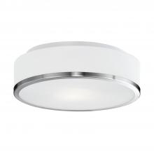 Kuzco Lighting Inc 599002BN - Charlie 12-in Brushed Nickel 2 Lights Flush Mount