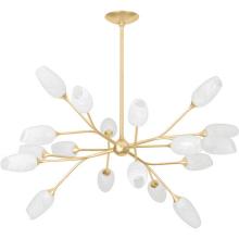 Troy F2144-VGL - 44" 18-Light Aldean Chandelier - Gold Leaf