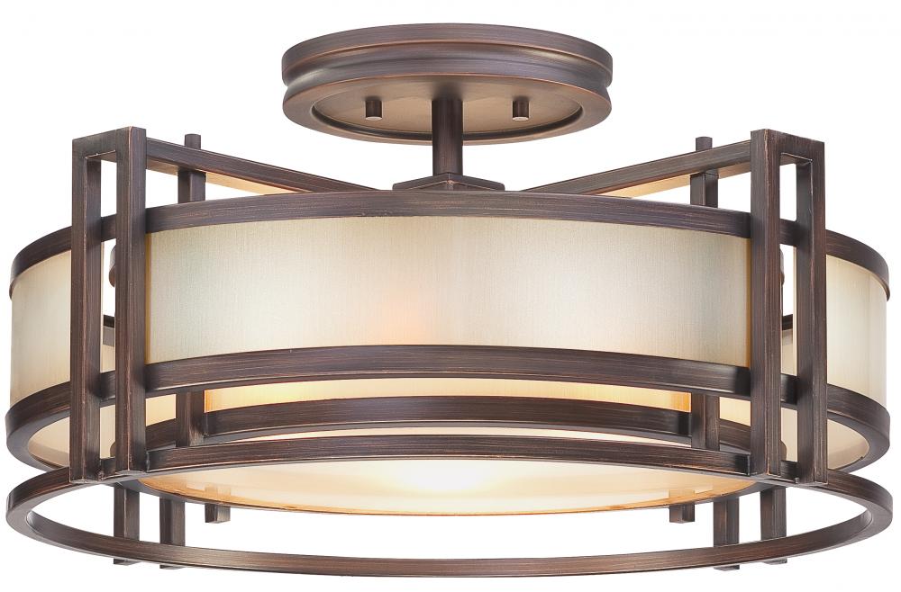 Underscore - 3 Light Semi Flush