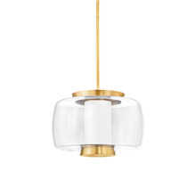 Hudson Valley 2820-AGB - 20" 27K-LED Beau Pendant - Brass