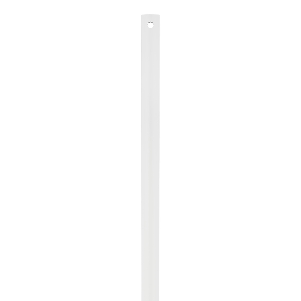 12" Coastal Downrod in Matte White