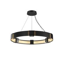 Hubbardton Forge 138585-SKT-STND-10-ZM0399 - 30" 6-Light Aura Pendant - Black