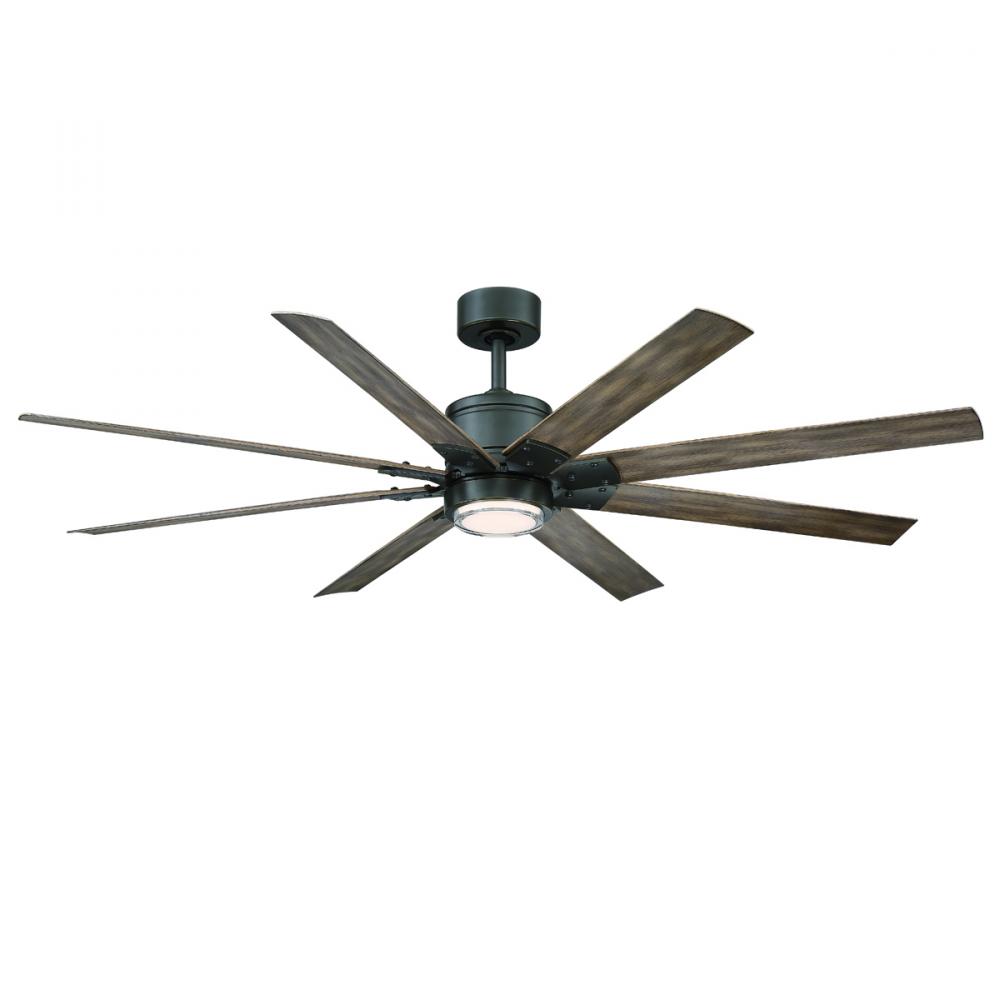 52" DC Motor 3K-LED Renegade - Oil Rubbed Bronze & Barn Wood