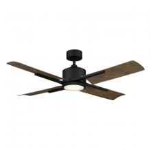Modern Forms US - Fans Only FR-W1806-56L-MB/BW - 56" Cervantes - Matte Black & Barnwood