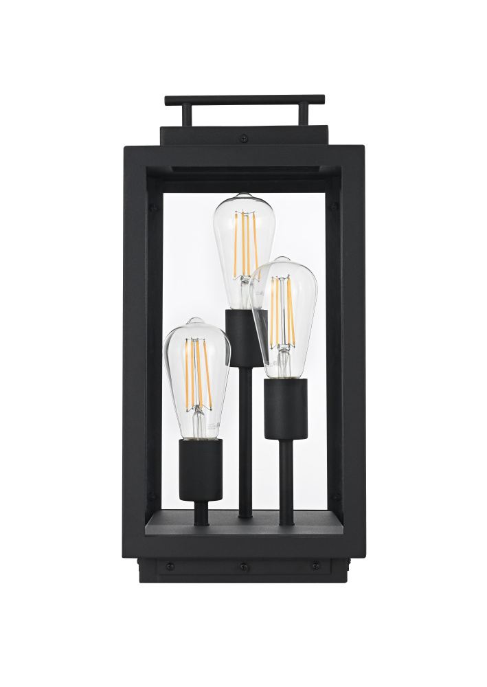 Valentin 8 inch Outdoor Lawn Light in Black
