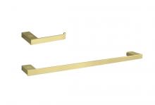 Elegant HWB-13S2BGD - Sofia 2-piece Bathroom Hardware Set in Brushed Gold