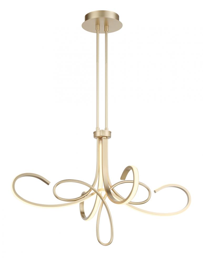32" 3K-LED Astor Chandelier - Soft Gold