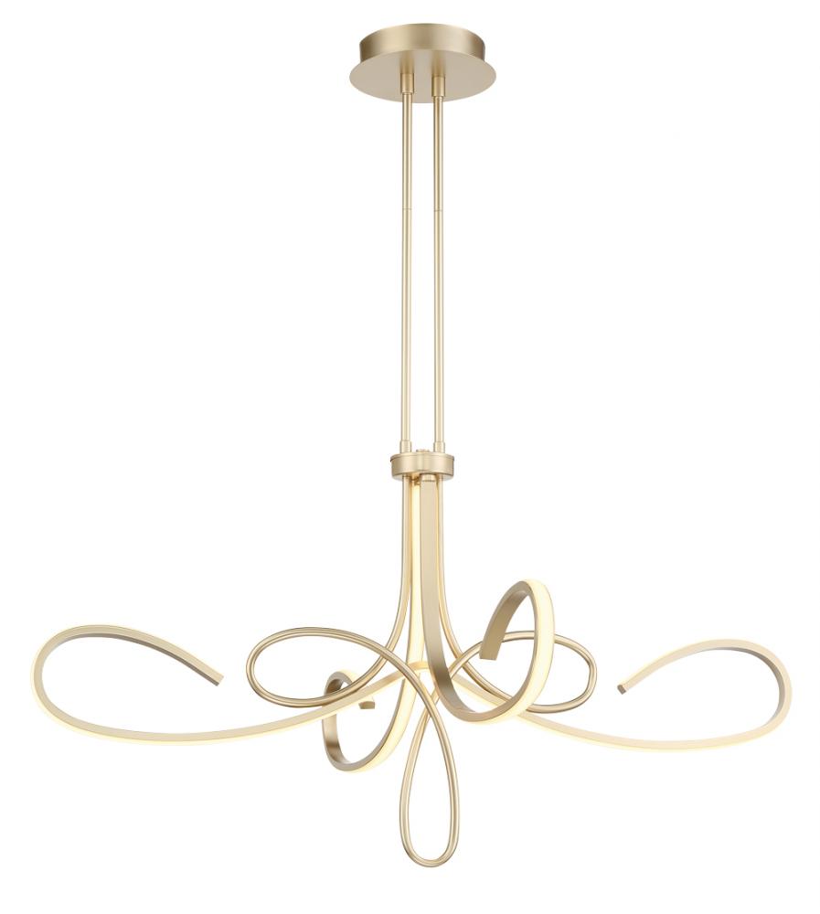 38" 3K-LED Astor Chandelier - Soft Gold