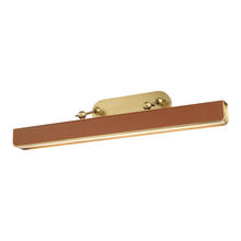 Alora Lighting PL307931VBCL - 32" 27K-LED Valise Picture Light - Vintage Brass & Cognac Leather