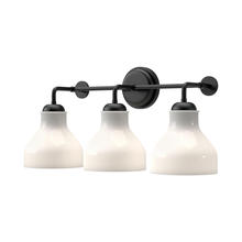 Alora Lighting VL540322MBGO - 22" 3-Light Westlake Vanity - Matte Black