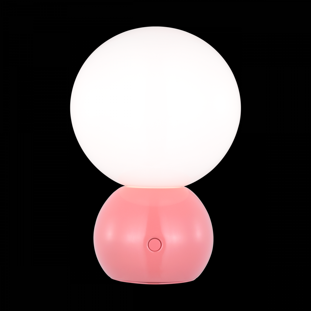 8" 27K-LED Suki Rechargeable Table Lamp - Coral