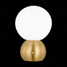 Visual Comfort & Co. Studio Collection KST1231BBS-L1 - 8" 27K-LED Suki Rechargeable Table Lamp - Burnished Brass
