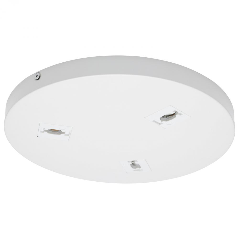Triple Monopoint Adapter; Round; White Finish