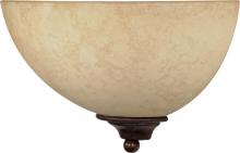 Nuvo 60/044 - Tapas - 1 Light 12" Sconce with Tuscan Suede Glass - Old Bronze Finish