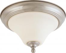 Nuvo 60/1824 - Dupont - 1 light Flush with Satin White Glass - Brushed Nickel Finish