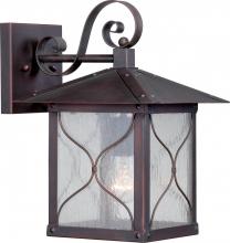 Nuvo 60/5612 - Vega - 1 Light - 9" Wall Lantern with Clear Seed Glass - Classic Bronze Finish