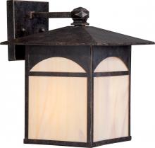 Nuvo 60/5652 - Canyon - 1 Light - 9" Wall Lantern with Honey Stained Glass - Umber Bronze Finish Finish