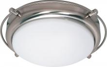 Nuvo 60/608 - Polaris - 2 Light Flush Mount with Satin Frosted Glass - Brushed Nickel Finish
