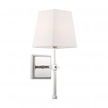 Nuvo 60/6708 - Highline - 1 Light Vanity - with White Linen Shade - Polished Nickel Finish