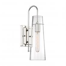 Nuvo 60/6869 - Alondra - 1 Light Sconce with Clear Glass - Polished Nickel Finish