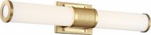 Nuvo 62/1602 - Caper - 24" LED Vanity - with Frosted Acrylic Lens - Brushed Brass Finish