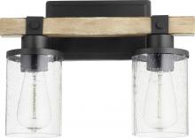 Quorum 5189-2-69 - 14" 2-Light Alpine Vanity - Black & Driftwood