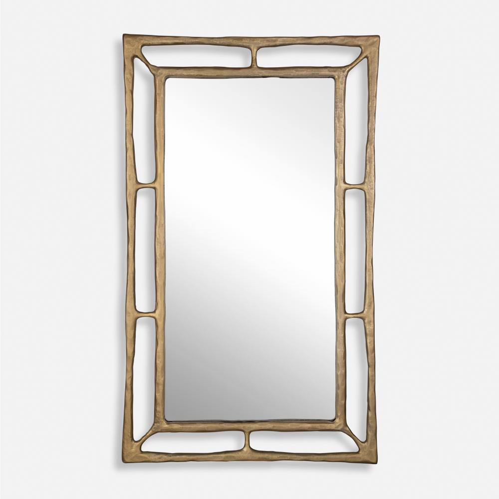 30x50 Felix Rectangle Mirror - Antique Brass