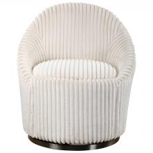 Uttermost 23578 - Uttermost Crue Ivory Swivel Chair