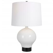 Uttermost 30182-1 - Uttermost Collar Gloss White Table Lamp