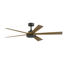 Fanimation FPD8564DZ - TorchAire 64 in Indoor/Outdoor Ceiling Fan with LED CCT Select Light Kit - Dark Bronze w/ Koa blades