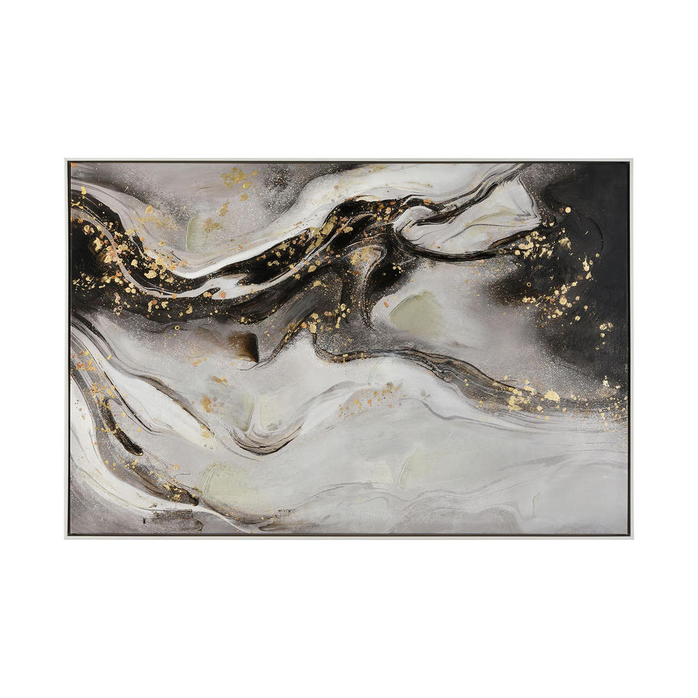 48X33 Flow Wall Art - Gold Flecks