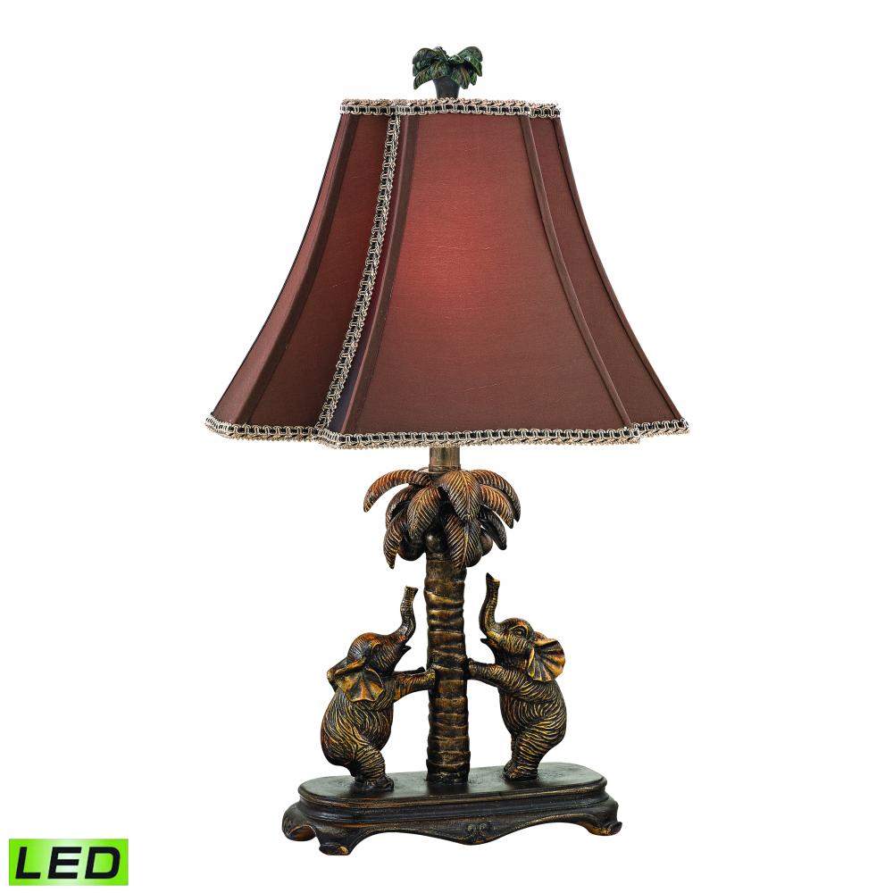 Adamslane 24'' High 1-Light Table Lamp - Bronze - Includes LED Bulb