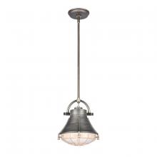 ELK Home 67765/1 - Urbanite 9'' Wide 1-Light Mini Pendant - Weathered Zinc