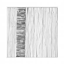 ELK Home H0036-9737 - Stripe Wood Dimensional Wall Art - White