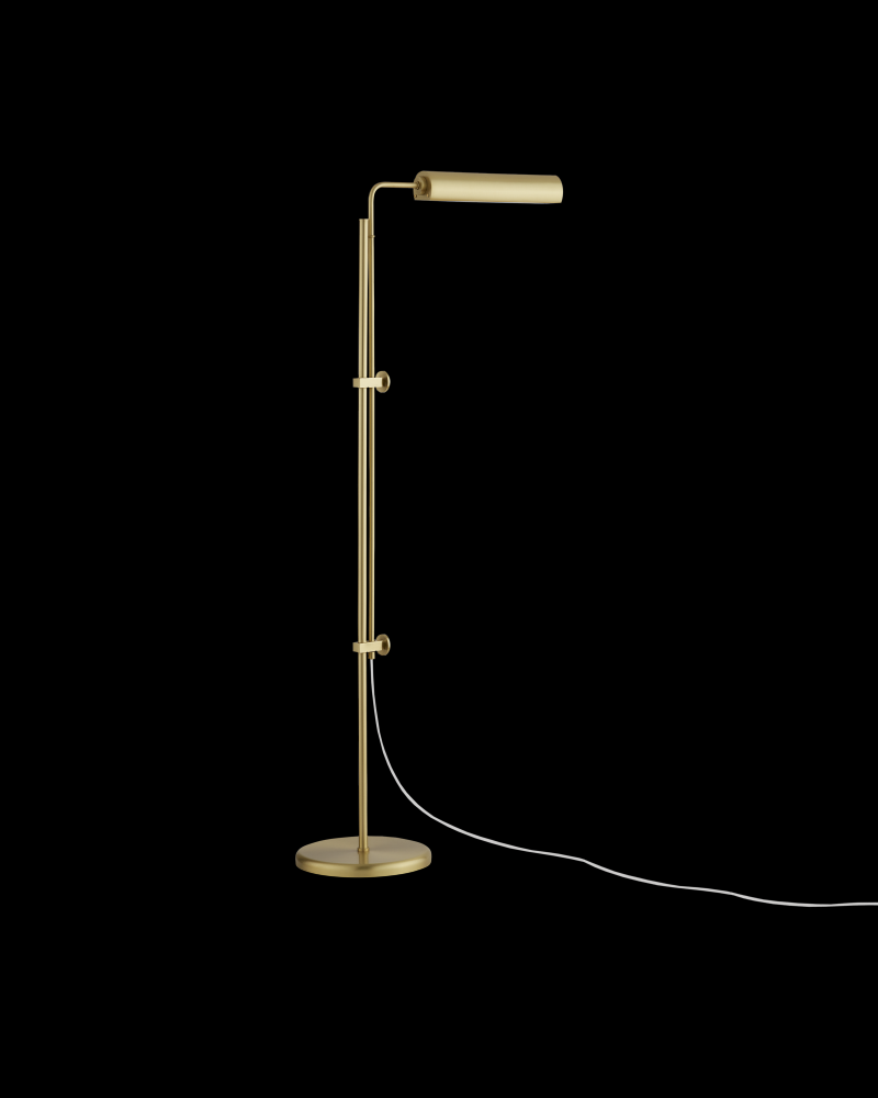 Satire Brass Floor Lamp