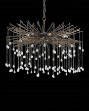 Currey 9451 - 38" 6-Light Fen Chandelier - Wrought Iron/Crystal