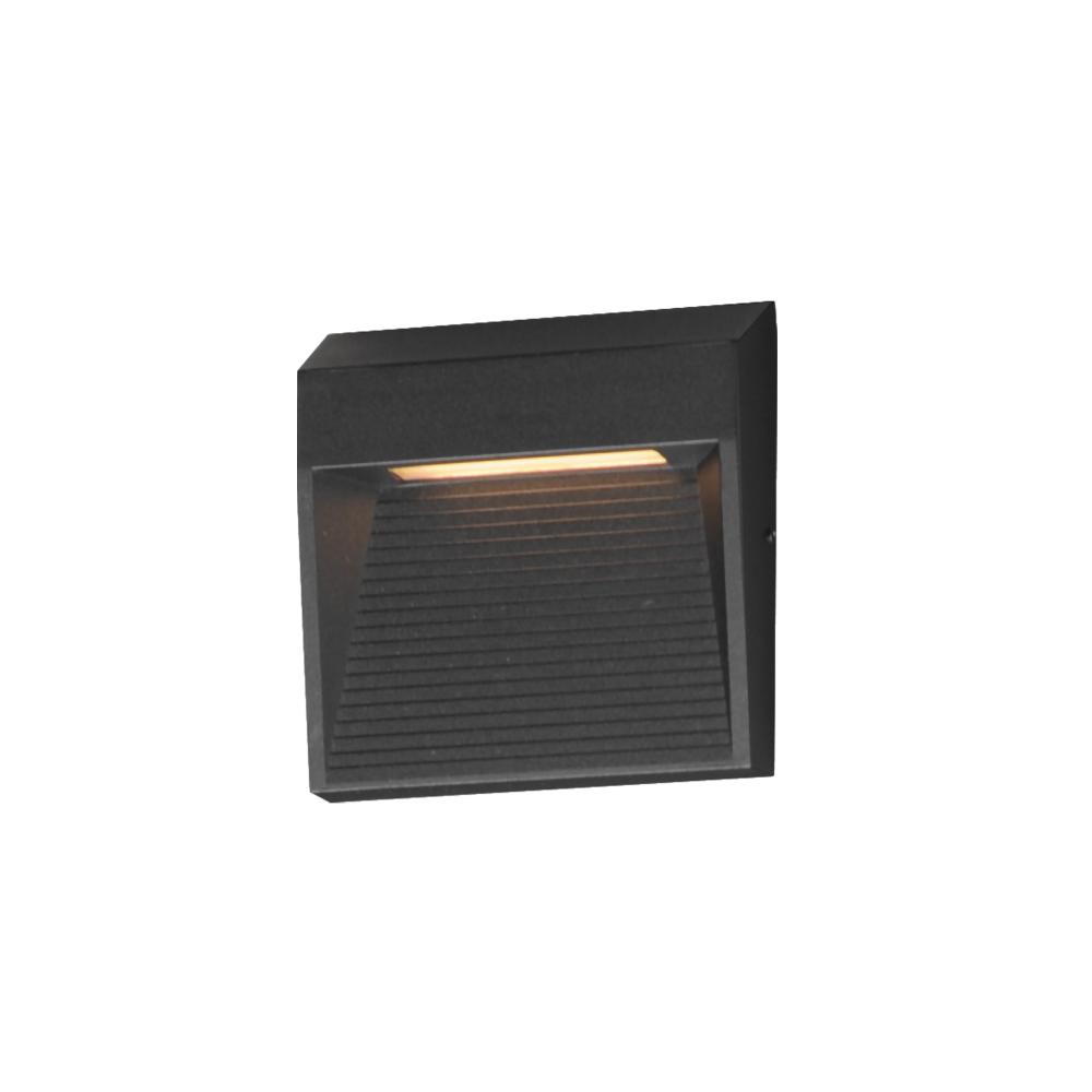 5" 3K-LED Steppes Exterior Wall Mount - Black
